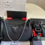 Prada Re Edition 2005 Re Nylon Bag Black 26cm - Image 7