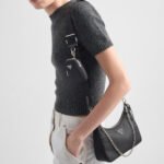 Prada Re Edition 2005 Re Nylon Bag Black 26cm - Image 6