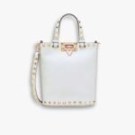 Valentino Rockstud Crossbody Pouch White 19cm