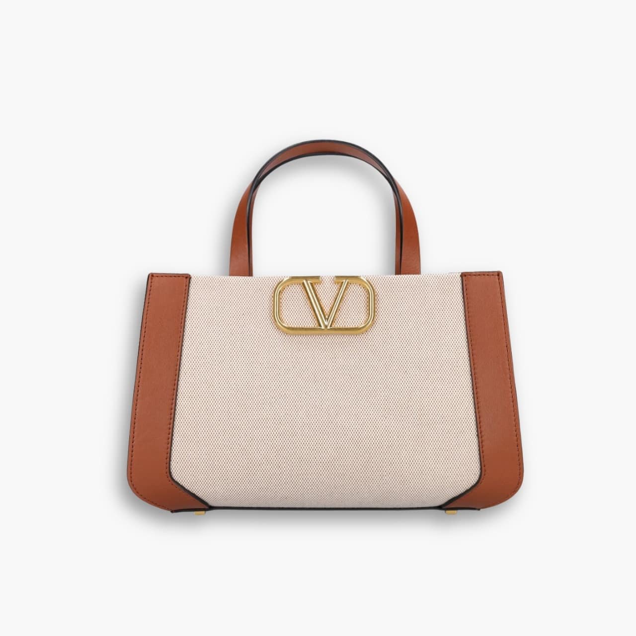 ELG_VLB1030 Valentino Garavani Small Vlogo Signature Tote Bag White 28cm - Image 1