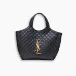Saint Laurent Icare Maxi Shopping Bag Black 50cm
