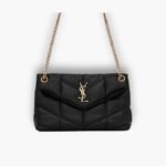 Saint Laurent Puffer Small Black 28cm 5774761el071000
