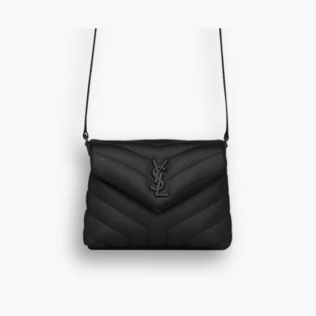 ELG_YSLB1010 Saint Laurent Toy Loulou Black 20Cm 678401DV7081000 - Image 1