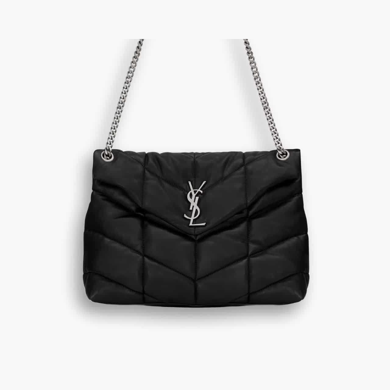 ELG_YSLB1012-1 Saint Laurent Puffer Medium Black 35Cm 5774751EL001000 - Image 1