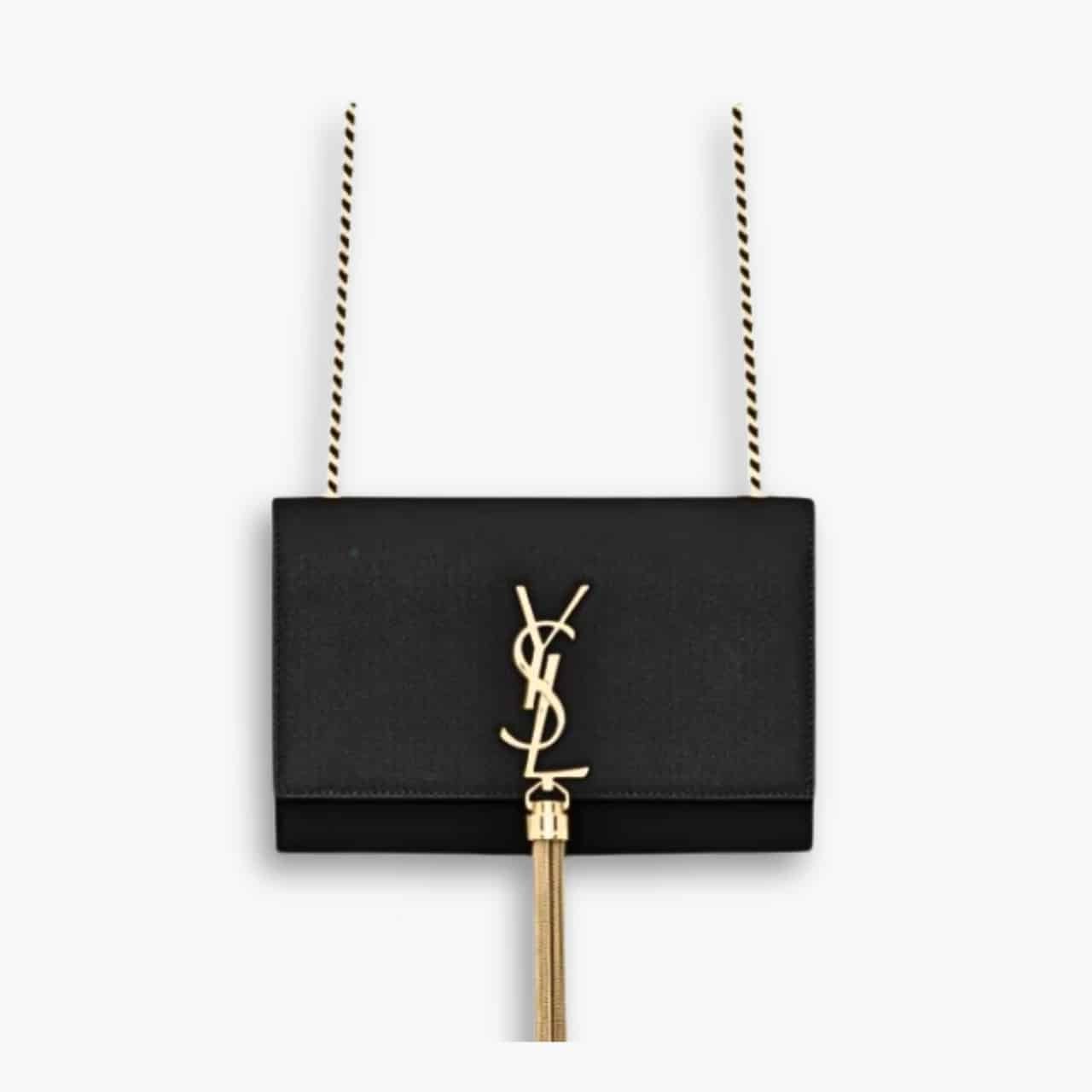 ELG_YSLB1068-3 Saint Laurent Mini Voltaire In Box Black 21cm - Image 1