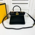 Fendi Peekaboo ISeeU Petite Bag Black 20cm 8BN335ABVEF0KUR - Image 3