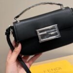 Fendi Baguette Bag Black 19cm Black 7AS142AMCPF0GXN - Image 6