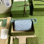 Gucci Marmont Bag Blue16.5 cm 699757 UM8KV 4928 - Image 2