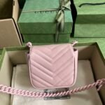 Gucci Marmont Belt Bag Pink 12.5 cm 739599UM8KV 5909 - Image 4