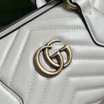 Gucci Marmont Small Top Handle Bag White 27 cm 746319 AABZB 9022 - Image 5