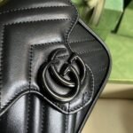 Gucci Marmont Belt Bag Black 12.5 cm 739599 UM8KV 1000 - Image 7
