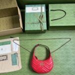 Gucci Marmont Mini Bag Red 21.5 cm 699514 DTDHT 6832 - Image 8