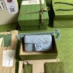 Gucci Marmont Bag Blue16.5 cm 699757 UM8KV 4928 - Image 9