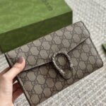 Gucci Dionysus GG Supreme Chain Wallet Beige And Ebony 20Cm ‎401231 KHNSN 8642 - Image 3