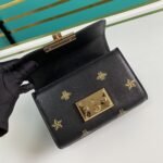 Gucci Padlock ‎Bee Star Bag 20cm Black 432182 DJ2LG 1055 - Image 5