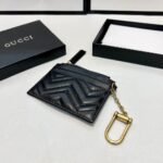 Gucci GG Marmont Card Holders Black 10cm - Image 5