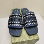 Gucci Women’s Slide Blue Denim 771589 FACK3 4609 - Image 3