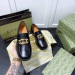 Gucci Interlocking G Loafers Black 701791 10R60 1000 - Image 7