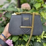Prada Sidonie Saffiano Black 24cm 1BD184 2AIX F0002 - Image 2