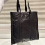 Prada Small Antique Nappa Leather Tote Black 33Cm 1BG587 UVL F0002 V OOM - Image 2