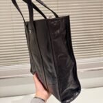 Prada Small Antique Nappa Leather Tote Black 33Cm 1BG587 UVL F0002 V OOM - Image 4