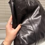Prada Small Antique Nappa Leather Tote Black 33Cm 1BG587 UVL F0002 V OOM - Image 7