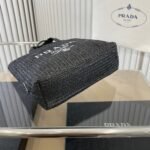 Prada Small Crochet Tote Bag Black 24cm 1BG422 2A2T F0002 V OOL - Image 6
