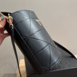 Prada Symbole Leather Bucket Bag Black 21Cm 1BE048 ASK F0002 - Image 8