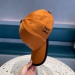 Hermes Baseball Cap Horse Hat Orange - Image 6