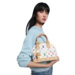Louis Vuitton X Takashi Murakami Alma BB White Multicolor 24cm M13078 - Image 6