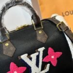Louis Vuitton Monogram Teddy Speedy Bandouliere Black 30cm - Image 5