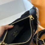 Louis Vuitton Over The Moon Bag Monogram Giant Teddy Fleece Black 28cm - Image 6