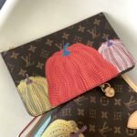 Louis Vuitton X YK Neverfull MM Monogram Kusama Pumpkin 31cm M46468 - Image 3