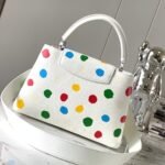 Louis Vuitton X YK Capucines MM 31Cm White - Image 5