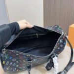 Perfect Match: Louis Vuitton TM Keepall Bandoulière Black 45cm X Louis Vuitton TM Cosmetic Pouch 19cm - Image 5