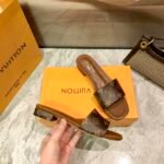 Louis Vuitton Lock It Flat Mule Monogram Brown - Image 6