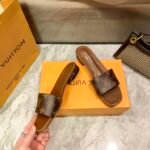 Louis Vuitton Lock It Flat Mule Monogram Brown - Image 4