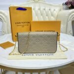 Louis Vuitton Félicie Pochette Monogram Bag Beige 21cm M82609 - Image 5