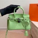 Hermès Birkin B25 Togo Grenat Green 20cm - Image 2