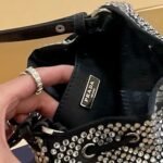 Prada Satin Mini Bag With Crystals 18cm - Image 2