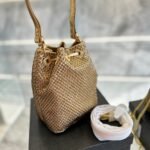 Prada Satin Mini Bag With Crystals Platinum 20Cm 1BE067 2AWL F0522 - Image 2