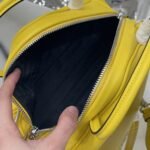 Prada Triangle Leather Bag Yellow 25Cm - Image 2