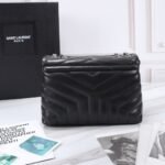 Saint Laurent Loulou Small Black Nickel 25cm - Image 4