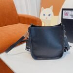 Prada Leather Shoulder Bag Black 20Cm - Image 4