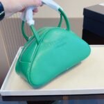 Prada Triangle Leather Bag Green 25Cm - Image 4