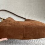 Prada Medium Suede Shoulder Bag 34cm - Image 5