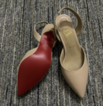 Christian Louboutin Apostropha Sling 80 Beige 1240830N295 - Image 5