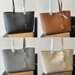 Saint Laurent Shopping Bag Leather Beige 37cm 600281CSV0J2721 - Image 3