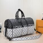 Louis Vuitton Keepall Bandouliere 50 Monogram Black And Silver 50cm M43412 - Image 3