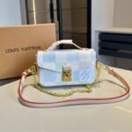 Louis Vuitton Pochette Métis East West Damier Light Blue 21cm N40749 - Image 3